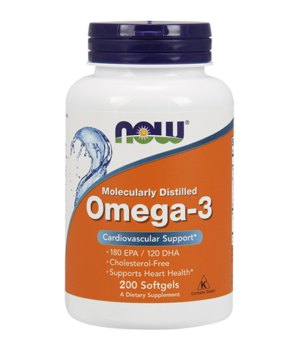 NOW Omega 3 Fish Oil 1000 mg. / 200 Softgels