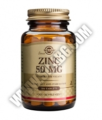 SOLGAR Zinc Gluconate 50 mg. / 100 Tabs.