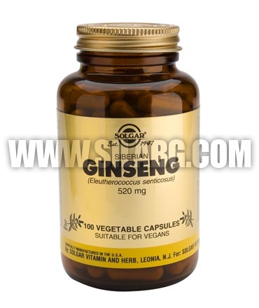 SOLGAR Siberian Ginseng 520 mg. / 100 Caps.