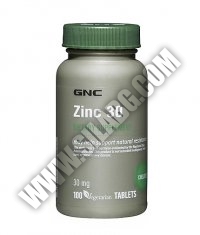 GNC Zinc 30 mg. / 100 Tabs.