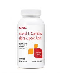 GNC Acetyl-L-Carnitine + Alpha Lipoic Acid 60 Tabs.